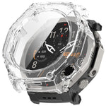 Pellicola in vetro temperato integrata nella custodia protettiva per orologio in PC, For Amazfit T-Rex Ultra 2