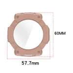 Pellicola in vetro temperato integrata nella custodia protettiva per orologio in PC, For Amazfit T-Rex Ultra 2