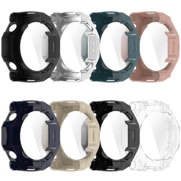 Pellicola in vetro temperato integrata nella custodia protettiva per orologio in PC, For Amazfit T-Rex Ultra 2