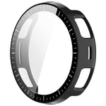 Custodia protettiva per orologio in PC con pellicola temperata integrata e scala graduata., For Amazfit Active 3 Premium