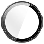 Custodia protettiva per orologio in PC con pellicola temperata integrata e scala graduata., For Amazfit Active 3 Premium