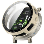 Custodia protettiva per orologio in PC con pellicola temperata integrata e scala graduata., For Amazfit Active 3 Premium