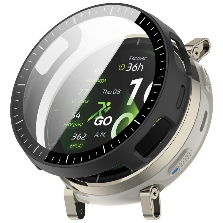 Custodia protettiva per orologio in PC con pellicola temperata integrata e scala graduata., For Amazfit Active 3 Premium