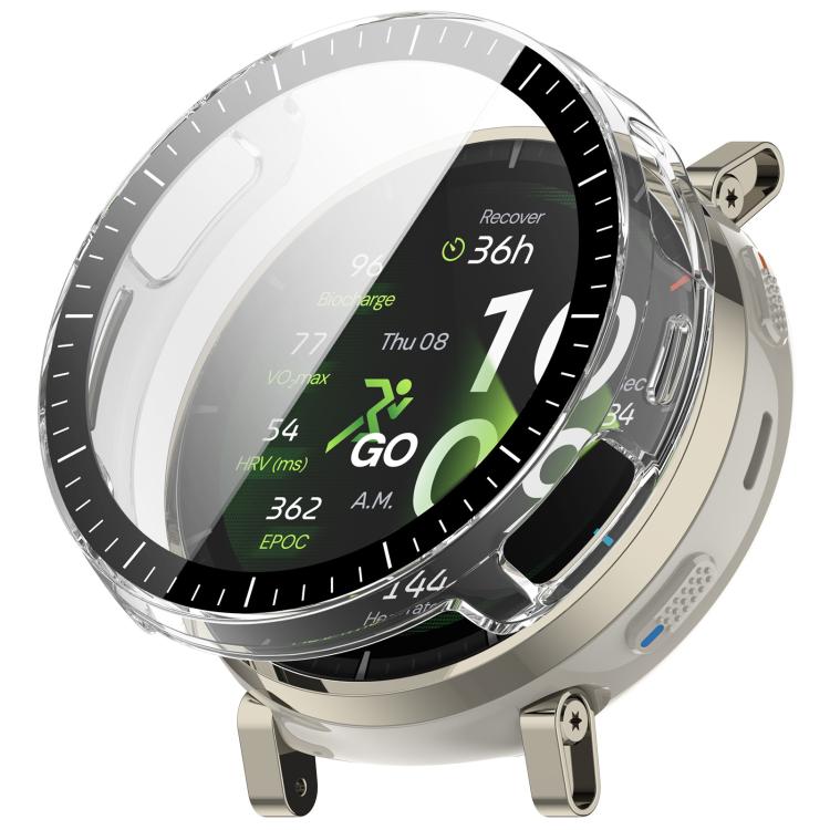 Custodia protettiva per orologio in PC con pellicola temperata integrata e scala graduata., For Amazfit Active 3 Premium