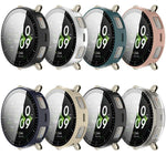 Custodia protettiva per orologio in PC con pellicola temperata integrata e scala graduata., For Amazfit Active 3 Premium