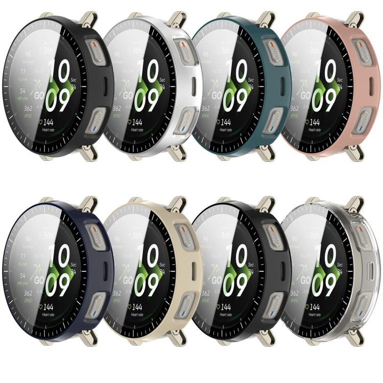 Custodia protettiva per orologio in PC con pellicola temperata integrata e scala graduata., For Amazfit Active 3 Premium