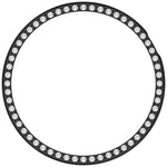 Custodia protettiva per orologio in policarbonato cavo con mezza copertura e fila singola di diamanti., For Honor Watch Fit Vitaly, For Honor Watch GS 5 / Watch Fit Elegant