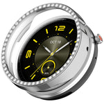 Custodia protettiva per orologio in policarbonato cavo con mezza copertura e fila singola di diamanti., For Honor Watch Fit Vitaly, For Honor Watch GS 5 / Watch Fit Elegant