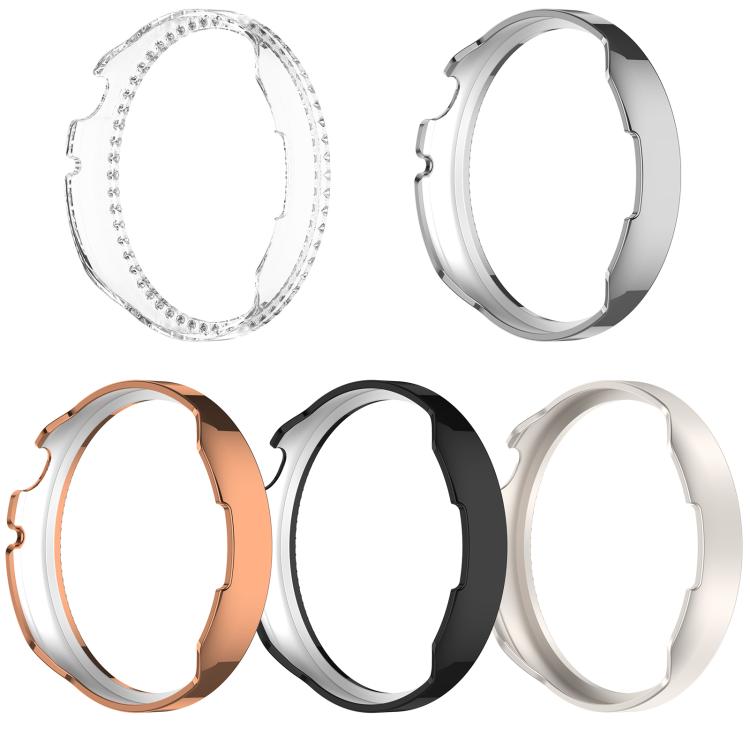 Custodia protettiva per orologio in policarbonato cavo con mezza copertura e fila singola di diamanti., For Honor Watch Fit Vitaly, For Honor Watch GS 5 / Watch Fit Elegant