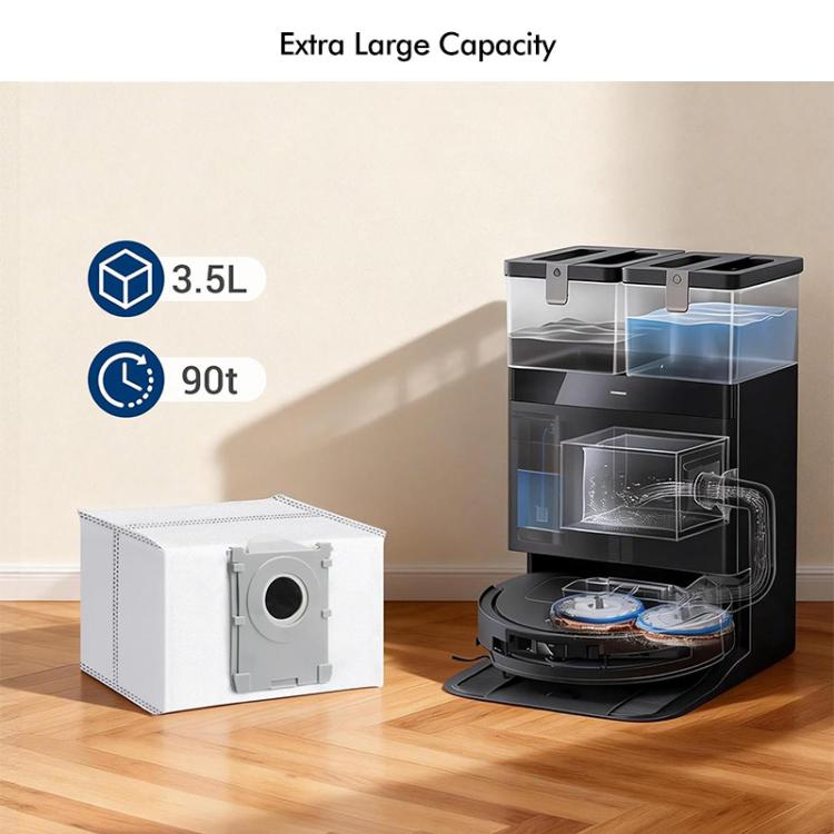 JUNSUNMAY 6 sacchetti per la polvere per Ecovacs Deebot X8 Pro Omni / T50 Pro Omni / T50 Max Pro Omni / T80 Omni / X9 Pro Omni
