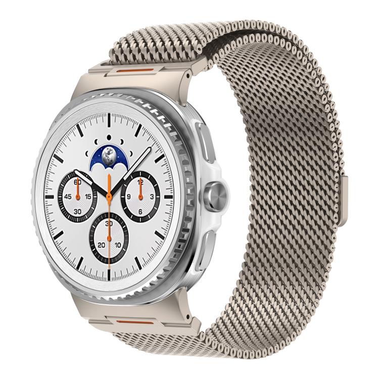 Cinturino magnetico a maglia milanese spessa e vivace per orologio, For Samsung Galaxy Watch8 / Watch8 Classic