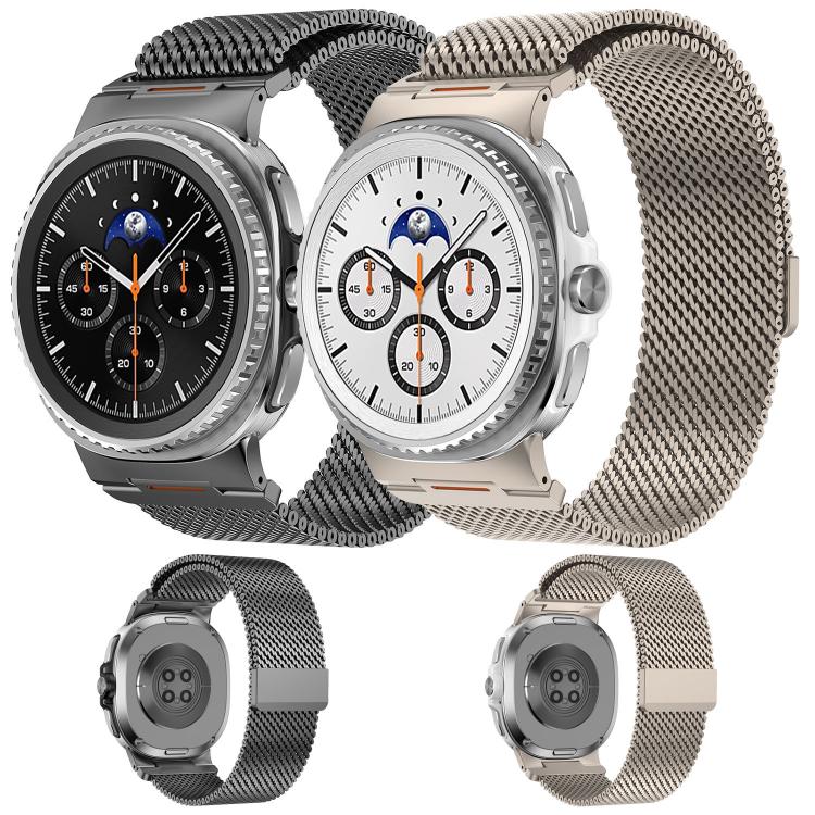 Cinturino magnetico a maglia milanese spessa e vivace per orologio, For Samsung Galaxy Watch8 / Watch8 Classic