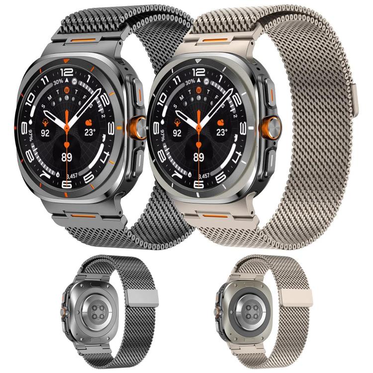 Cinturino magnetico a maglia milanese spessa e vivace per orologio, For Samsung Galaxy Watch Ultra 2025 / Ultra 47mm