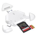 The magnetic SD/TF 3.0 card reader is compatible with  phones,drones,cameras,and computers