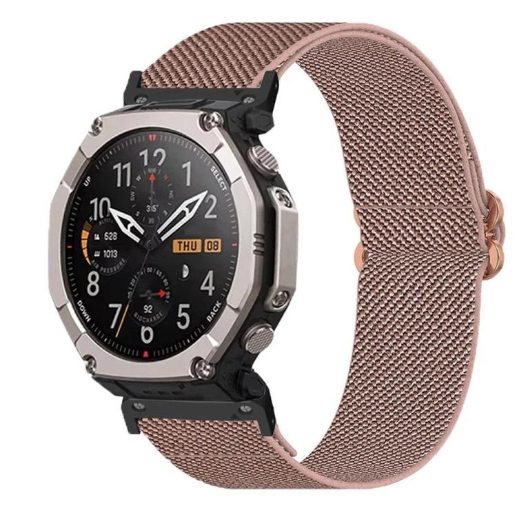 Cinturino per orologio in nylon elastico da 26 mm con chiusura a farfalla scorrevole., For Amazfit T-Rex Ultra 2