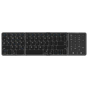 B089 ST Ultra Thin Tri-Folding Wireless Bluetooth Keyboard With Smart Trackpad, B089 ST
