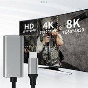 Cavo adattatore video HDMI HC-67 DP 1.4 4K da Type-C maschio a DisplayPort femmina, HC-67