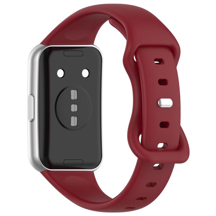 Cinturino per orologio in silicone tinta unita con chiusura a farfalla sottile., For Huawei Band 11 / Band 11 Pro