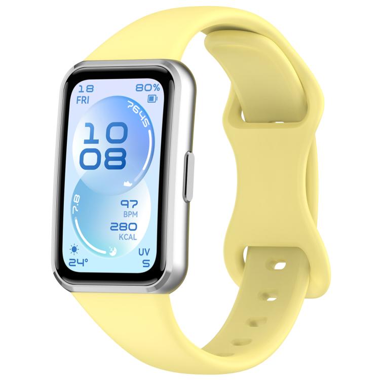 Cinturino per orologio in silicone tinta unita con chiusura a farfalla sottile., For Huawei Band 11 / Band 11 Pro