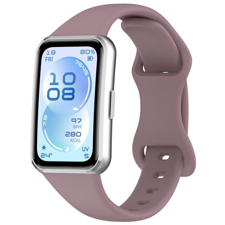 Cinturino per orologio in silicone tinta unita con chiusura a farfalla sottile., For Huawei Band 11 / Band 11 Pro