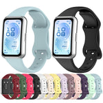 Cinturino per orologio in silicone tinta unita con chiusura a farfalla sottile., For Huawei Band 11 / Band 11 Pro