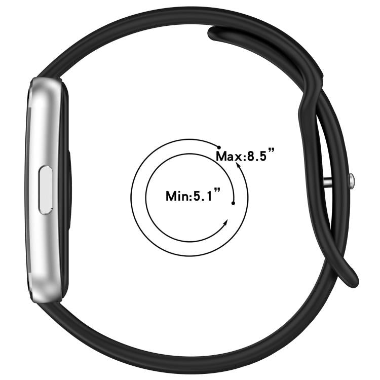 Cinturino per orologio in silicone tinta unita con chiusura a farfalla sottile., For Huawei Band 11 / Band 11 Pro