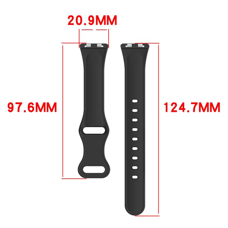 Cinturino per orologio in silicone tinta unita con chiusura a farfalla sottile., For Huawei Band 11 / Band 11 Pro