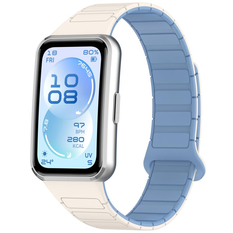 Cinturino per orologio magnetico regolabile in silicone a forma di I, For Huawei Band 11 / Band 11 Pro