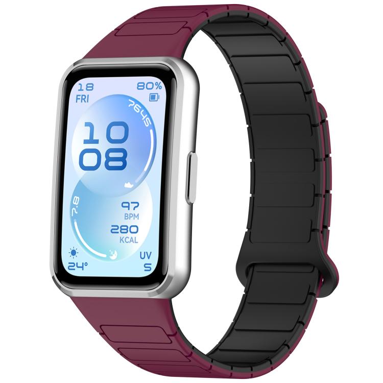 Cinturino per orologio magnetico regolabile in silicone a forma di I, For Huawei Band 11 / Band 11 Pro
