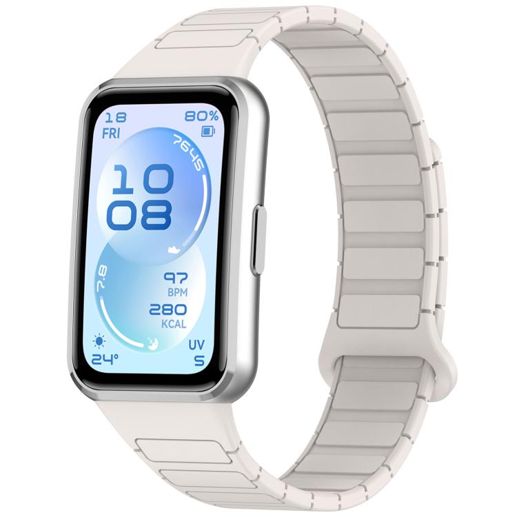 Cinturino per orologio magnetico regolabile in silicone a forma di I, For Huawei Band 11 / Band 11 Pro