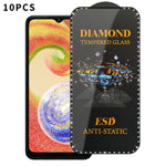 10 pellicole serigrafiche ad alta definizione in vetro temperato antistatico con effetto diamante su tutto lo schermo., For Samsung Galaxy A24, For Samsung Galaxy A34 5G, For Samsung Galaxy A54 5G, For Samsung Galaxy A04e, For Samsung Galaxy A14 5G    ...