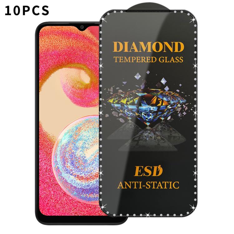 10 pellicole serigrafiche ad alta definizione in vetro temperato antistatico con effetto diamante su tutto lo schermo., For Samsung Galaxy A24, For Samsung Galaxy A34 5G, For Samsung Galaxy A54 5G, For Samsung Galaxy A04e, For Samsung Galaxy A14 5G    ...