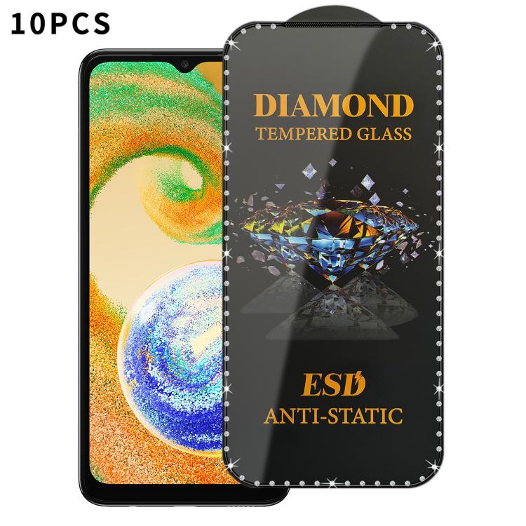 10 pellicole serigrafiche ad alta definizione in vetro temperato antistatico con effetto diamante su tutto lo schermo., For Samsung Galaxy A24, For Samsung Galaxy A34 5G, For Samsung Galaxy A54 5G, For Samsung Galaxy A04e, For Samsung Galaxy A14 5G    ...