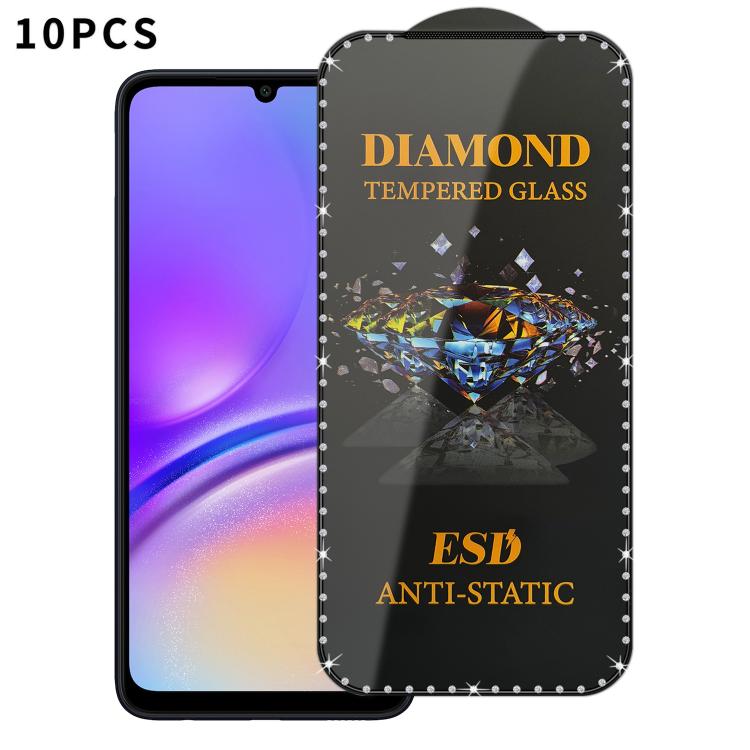 10 pellicole serigrafiche ad alta definizione in vetro temperato antistatico con effetto diamante su tutto lo schermo., For Samsung Galaxy A57 5G, For Samsung Galaxy A37 5G, For Samsung Galaxy A27 5G, For Samsung Galaxy A07 5G, For Samsung Galaxy A17 5...