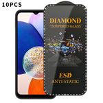 10 pellicole serigrafiche ad alta definizione in vetro temperato antistatico con effetto diamante su tutto lo schermo., For Samsung Galaxy A24, For Samsung Galaxy A34 5G, For Samsung Galaxy A54 5G, For Samsung Galaxy A04e, For Samsung Galaxy A14 5G    ...