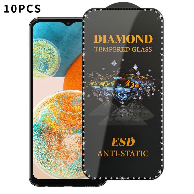 10 pellicole serigrafiche ad alta definizione in vetro temperato antistatico con effetto diamante su tutto lo schermo., For Samsung Galaxy A57 5G, For Samsung Galaxy A37 5G, For Samsung Galaxy A27 5G, For Samsung Galaxy A07 5G, For Samsung Galaxy A17 5...