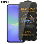 10 pellicole serigrafiche ad alta definizione in vetro temperato antistatico con effetto diamante su tutto lo schermo., For Samsung Galaxy A57 5G, For Samsung Galaxy A37 5G, For Samsung Galaxy A27 5G, For Samsung Galaxy A07 5G, For Samsung Galaxy A17 5...