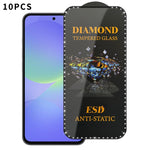 10 pellicole serigrafiche ad alta definizione in vetro temperato antistatico con effetto diamante su tutto lo schermo., For Samsung Galaxy A57 5G, For Samsung Galaxy A37 5G, For Samsung Galaxy A27 5G, For Samsung Galaxy A07 5G, For Samsung Galaxy A17 5...
