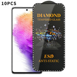 10 pellicole serigrafiche ad alta definizione in vetro temperato antistatico con effetto diamante su tutto lo schermo., For Samsung Galaxy A24, For Samsung Galaxy A34 5G, For Samsung Galaxy A54 5G, For Samsung Galaxy A04e, For Samsung Galaxy A14 5G    ...