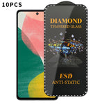 10 pellicole serigrafiche ad alta definizione in vetro temperato antistatico con effetto diamante su tutto lo schermo., For Samsung Galaxy A57 5G, For Samsung Galaxy A37 5G, For Samsung Galaxy A27 5G, For Samsung Galaxy A07 5G, For Samsung Galaxy A17 5...