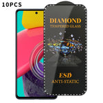 10 pellicole serigrafiche ad alta definizione in vetro temperato antistatico con effetto diamante su tutto lo schermo., For Samsung Galaxy A24, For Samsung Galaxy A34 5G, For Samsung Galaxy A54 5G, For Samsung Galaxy A04e, For Samsung Galaxy A14 5G    ...