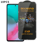 10 pellicole serigrafiche ad alta definizione in vetro temperato antistatico con effetto diamante su tutto lo schermo., For Samsung Galaxy A57 5G, For Samsung Galaxy A37 5G, For Samsung Galaxy A27 5G, For Samsung Galaxy A07 5G, For Samsung Galaxy A17 5...