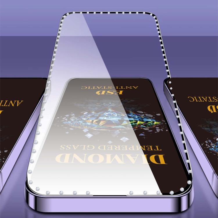 10 pellicole serigrafiche ad alta definizione in vetro temperato antistatico con effetto diamante su tutto lo schermo., For Samsung Galaxy A24, For Samsung Galaxy A34 5G, For Samsung Galaxy A54 5G, For Samsung Galaxy A04e, For Samsung Galaxy A14 5G    ...