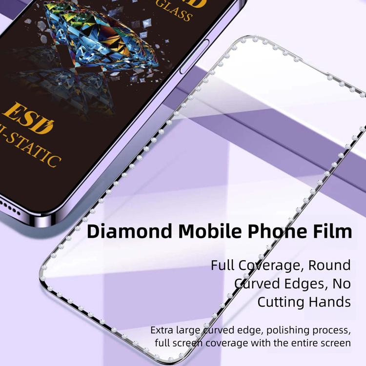 10 pellicole serigrafiche ad alta definizione in vetro temperato antistatico con effetto diamante su tutto lo schermo., For Samsung Galaxy A57 5G, For Samsung Galaxy A37 5G, For Samsung Galaxy A27 5G, For Samsung Galaxy A07 5G, For Samsung Galaxy A17 5...