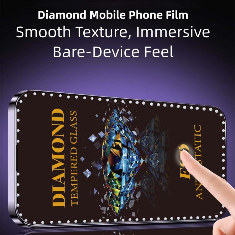 10 pellicole serigrafiche ad alta definizione in vetro temperato antistatico con effetto diamante su tutto lo schermo., For Samsung Galaxy A57 5G, For Samsung Galaxy A37 5G, For Samsung Galaxy A27 5G, For Samsung Galaxy A07 5G, For Samsung Galaxy A17 5...