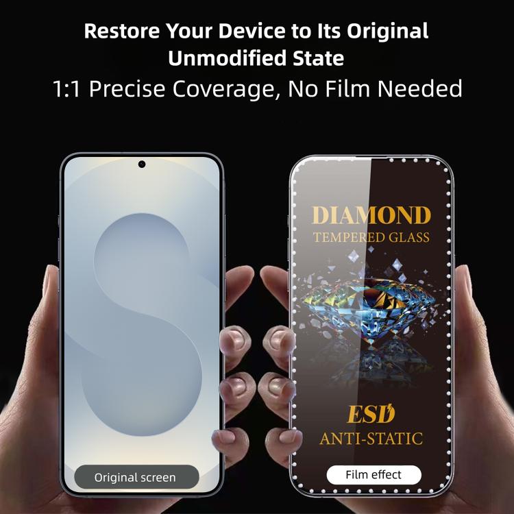 10 pellicole serigrafiche ad alta definizione in vetro temperato antistatico con effetto diamante su tutto lo schermo., For Samsung Galaxy A24, For Samsung Galaxy A34 5G, For Samsung Galaxy A54 5G, For Samsung Galaxy A04e, For Samsung Galaxy A14 5G    ...