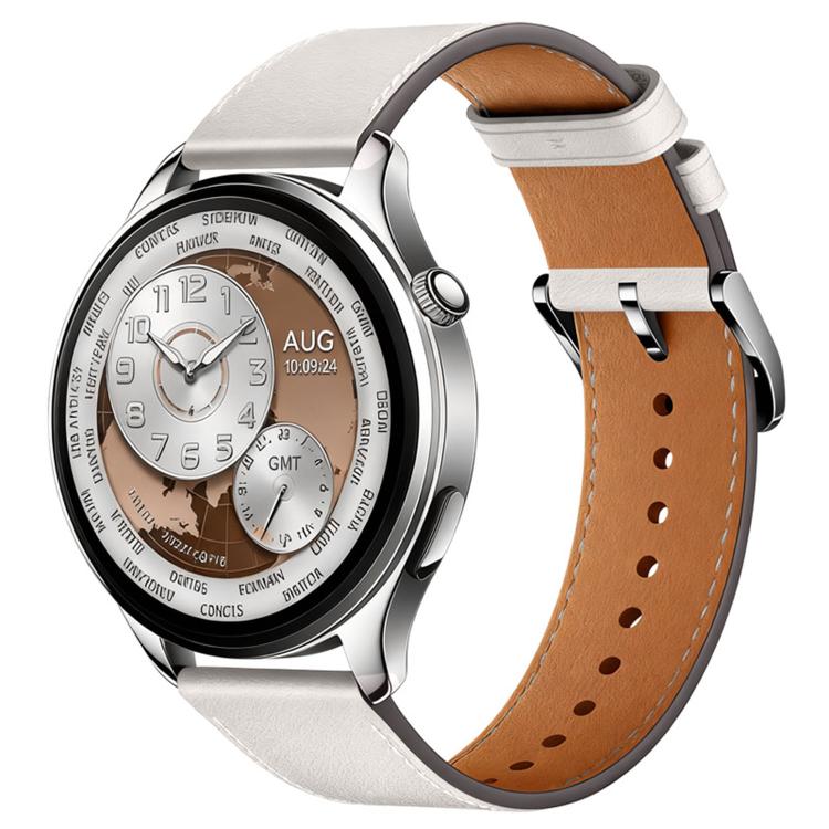 Cinturino per orologio in vera pelle con fibbia ad ardiglione., For Xiaomi Watch S5 46mm