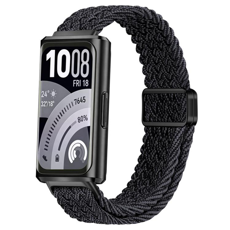 Cinturino per orologio in nylon intrecciato con chiusura magnetica a scorrimento., For Huawei Band 11 / Band 11 Pro