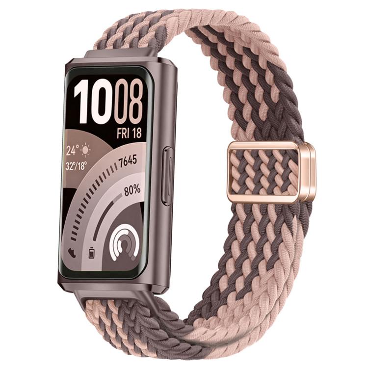 Cinturino per orologio in nylon intrecciato con chiusura magnetica a scorrimento., For Huawei Band 11 / Band 11 Pro