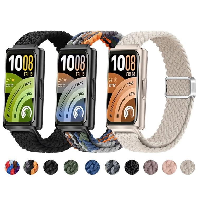 Cinturino per orologio in nylon intrecciato con chiusura magnetica a scorrimento., For Huawei Band 11 / Band 11 Pro